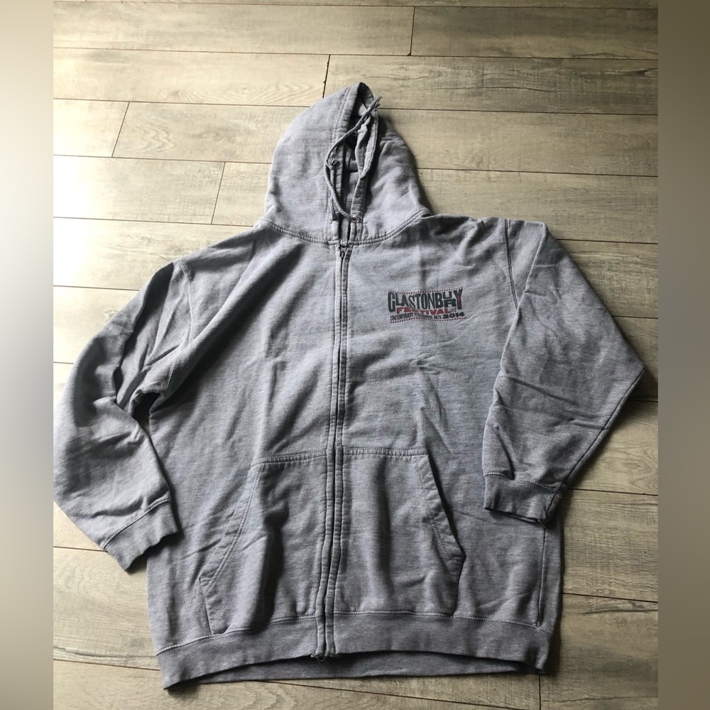 Glastonbury festival Merch 2014 Rare vintage Zip-up hoodie in Gray
